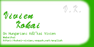 vivien kokai business card